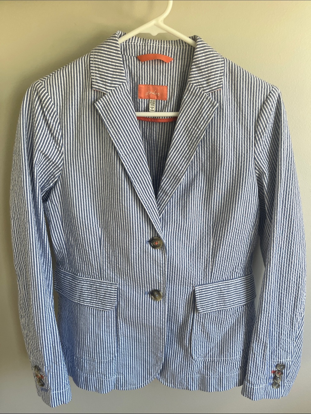 Joules Striped Seersucker Blazer US size 8